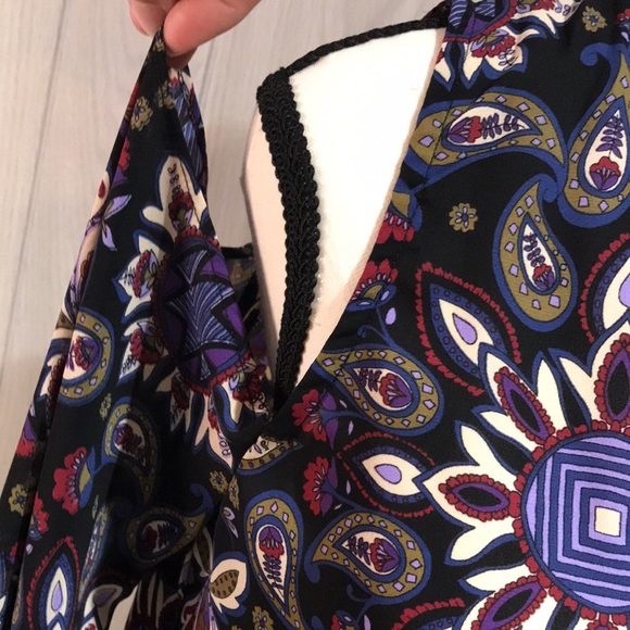 Everly open shoulder semi sheer blouse size small - Picture 3 of 14